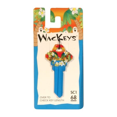 Hillman Wackey Hawaiian House/Office Universal Key Blank SC1/68 Single, 6PK 89906